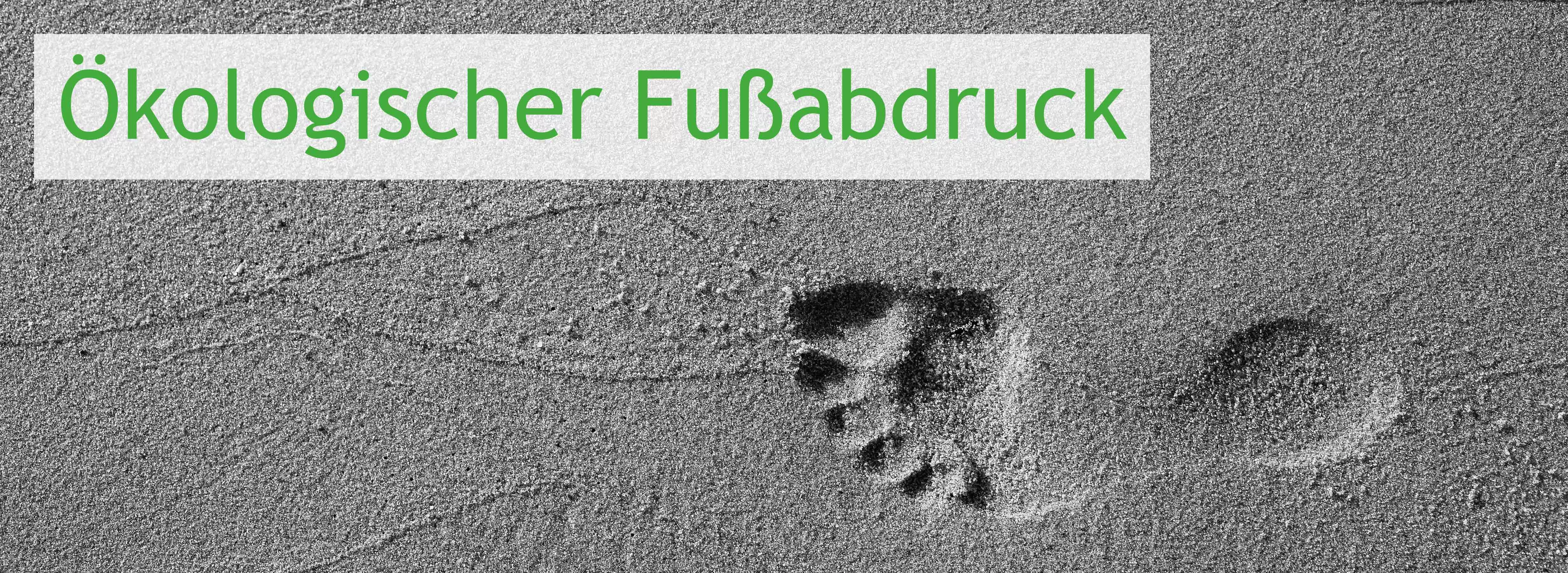 Bild eines Fußabdrucks im Sand